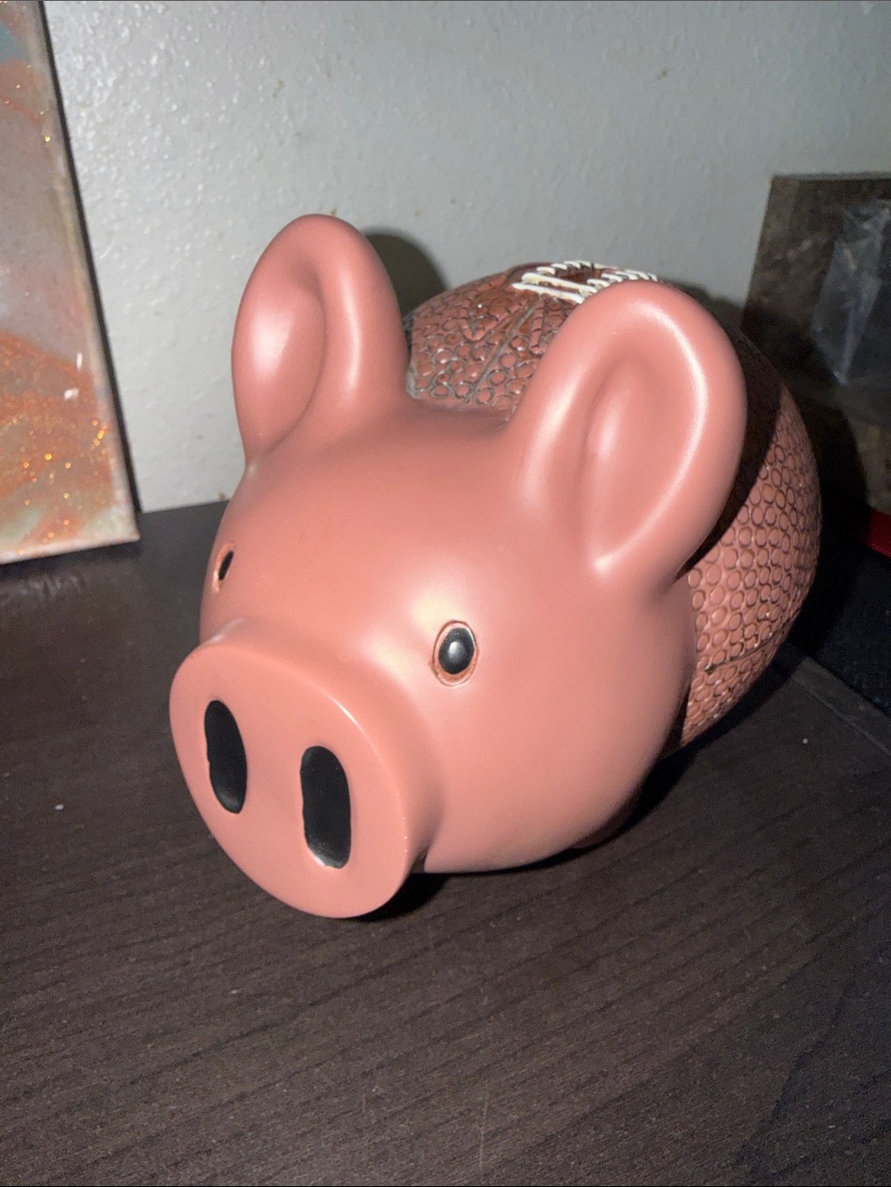 Piggy Bank Pig skin Coin Holder| football pre-owned